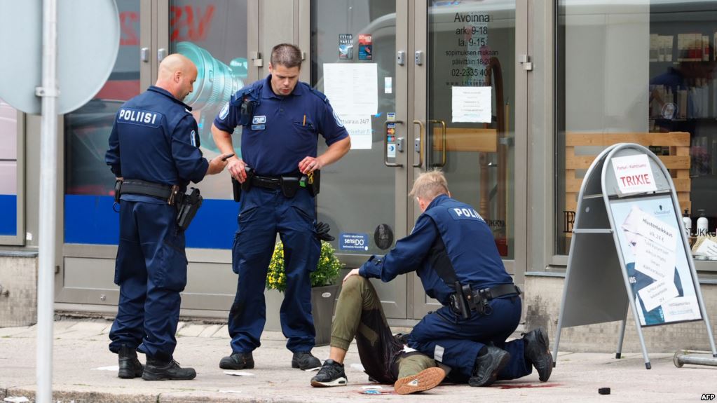 المشتبه في تنفيذه اعتداء الطعن في فنلندا قد يكون متطرفًا