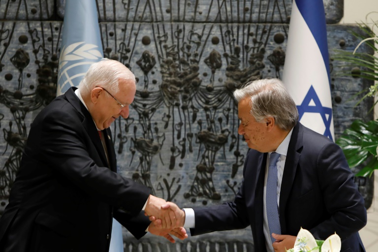 غوتيريش يبحث محادثات السلام في إسرائيل والاراضي الفلسطينية