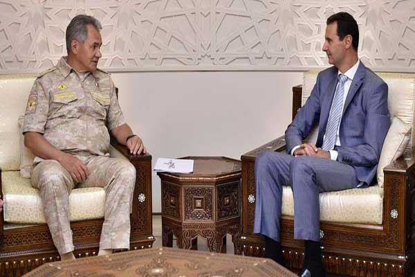 وزير الدفاع الروسي يلتقي الأسد في دمشق