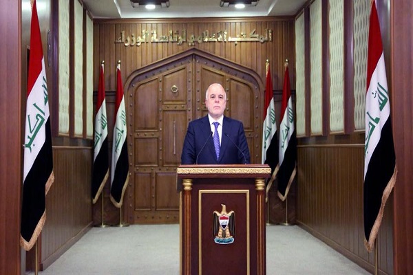 العبادي: سنواجه استفتاء الانفصال الهادف لتمزيق وحدة العراق