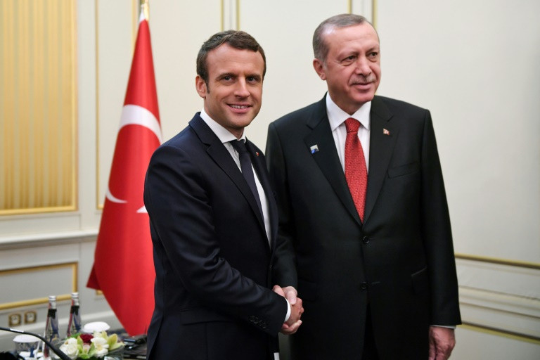 ماكرون يستقبل رجب طيب اردوغان في باريس
