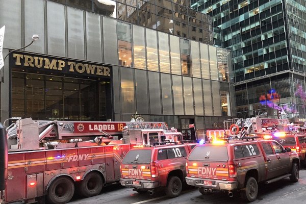 حريق في برج ترمب في نيويورك