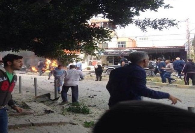 انفجار سيارة في مدينة صيدا في جنوب لبنان