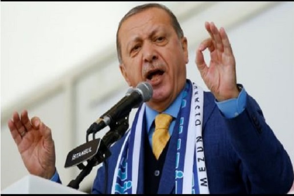 اردوغان يتوعد بمهاجمة بلدة شمال سوريا تسيطر عليها فصائل كردية