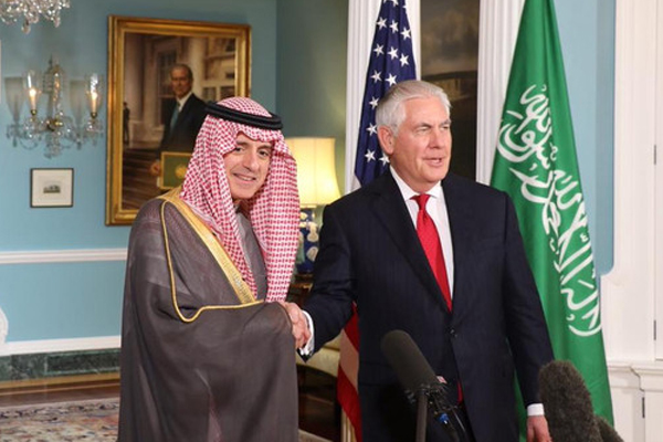 وزير الخارجية السعودي يلتقي نظيره الأميركي في واشنطن