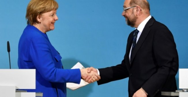 الاشتراكي الديموقراطي الألماني يوافق على تشكيل ائتلاف مع ميركل