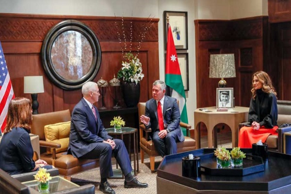 عاهل الأردن يلتقي مجلس العلاقات العربية والدولية