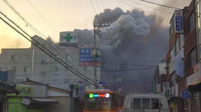 33 قتيلا جراء حريق داخل مستشفى بكوريا الجنوبية