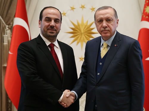 أردوغان يلتقي نصر الحريري في أنقرة