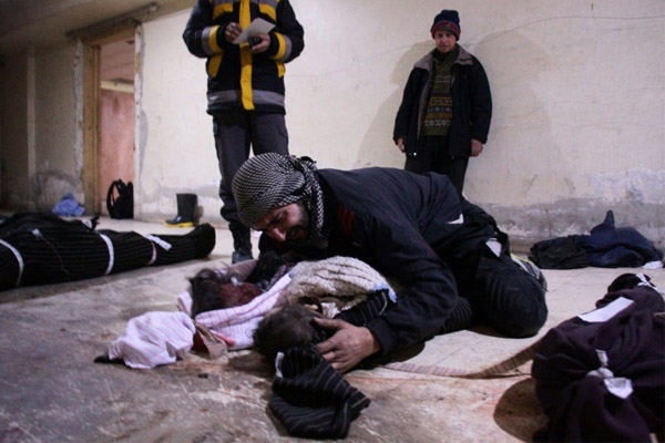 مستشفيات الغوطة الشرقية تعج بالأطفال