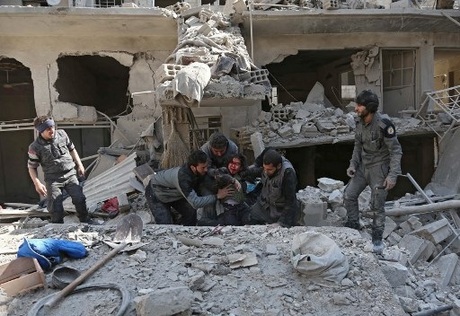 مناطق للفصائل المعارضة حاصرها النظام السوري قبل الغوطة