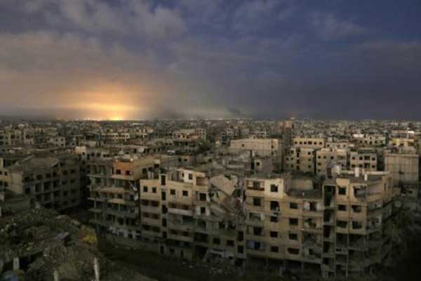 القصف مستمر على الغوطة الشرقية لليوم السابع