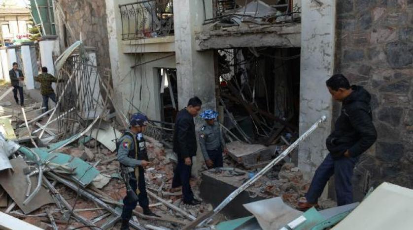 انفجار 3 قنابل في عاصمة ولاية راخين في بورما