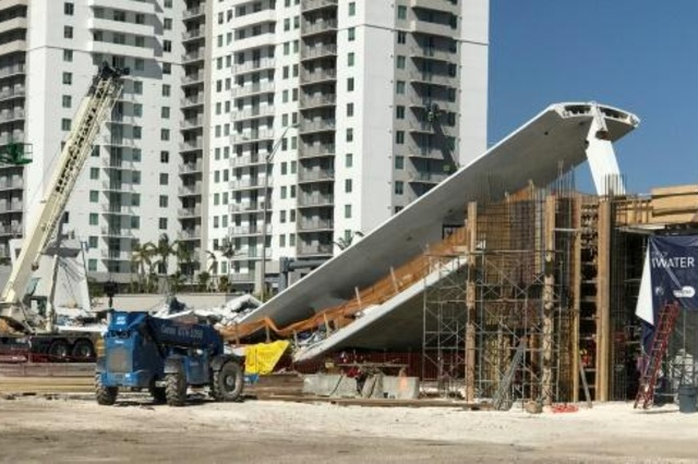 مهندس حذر من تشققات في الجسر في فلوريدا قبل انهياره