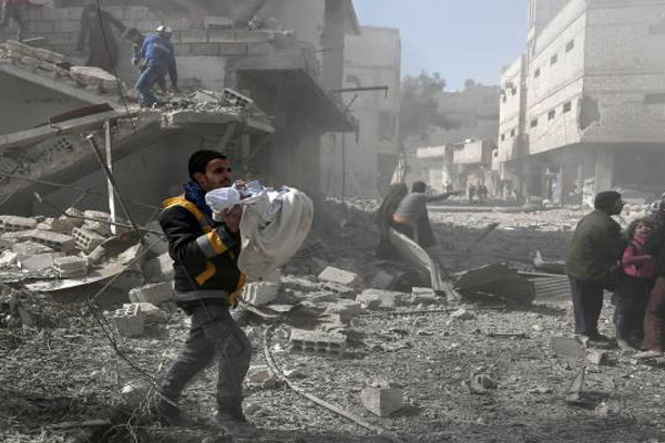 مزيد من المجازر في الغوطة واستهداف الملاجىء