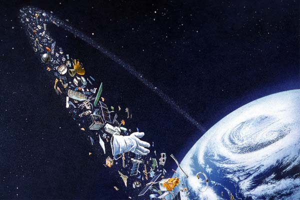 اطلاق أول جامع قمامة لتنظيف الفضاء من النفايات