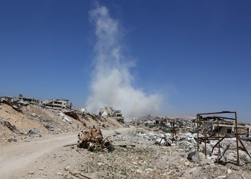 مقتل ثمانية مدنيين في غارات السبت على مدينة دوما قرب دمشق