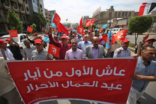 الشيوعيون يحتفلون بعيد العمال في العراق آملين الفوز في الانتخابات