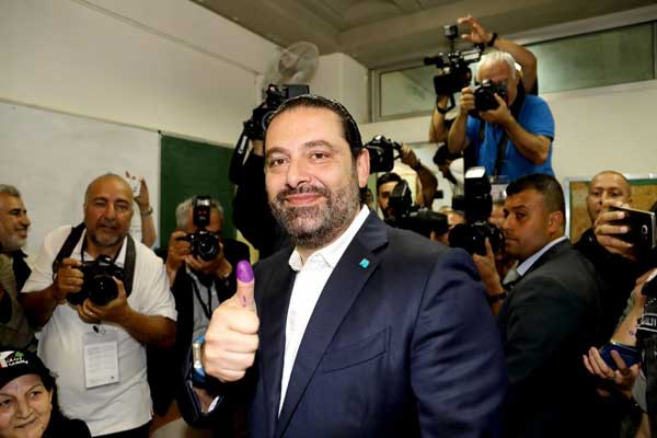 الحريري يعلن فوز تياره بـ21 مقعدًا في البرلمان اللبناني