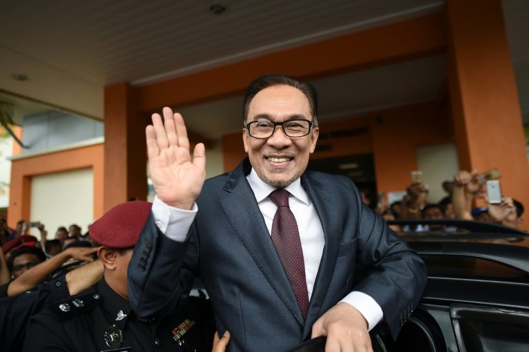 إطلاق سراح زعيم المعارضة السابق في ماليزيا انور ابراهيم