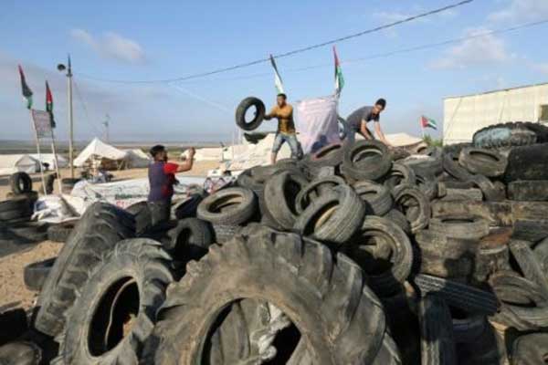 اندلاع مواجهات على حدود قطاع غزة واسرائيل