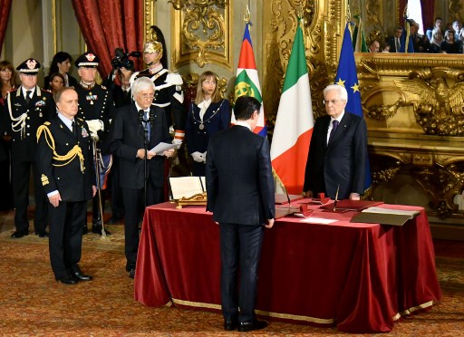 الحكومة الشعبوية تتولى الحكم في ايطاليا