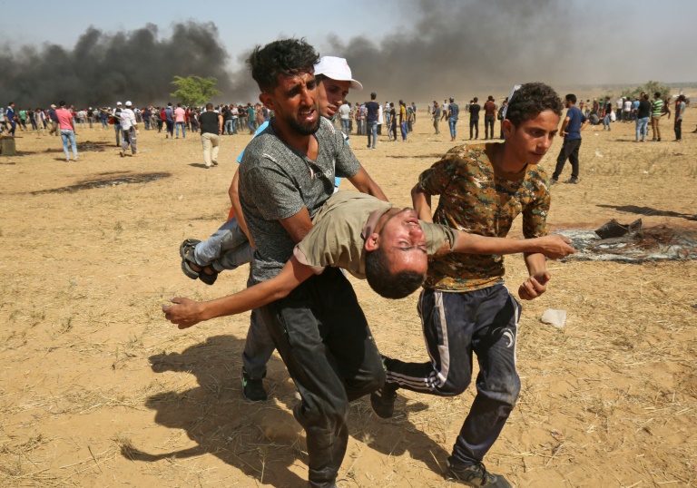 اصابة مصور فرانس برس برصاص الجيش الاسرائيلي على حدود غزة