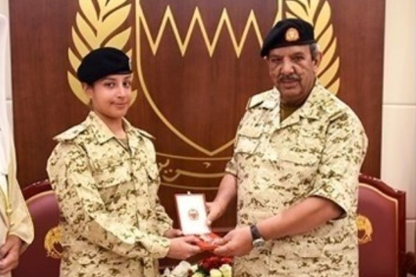 الشيخة عائشة بنت راشد تحقق إنجازًا عسكريًا في البحرين