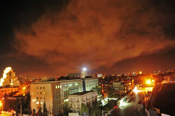 9 قتلى من المسلحين الموالين في قصف إسرائيلي ليلي على شمال سوريا