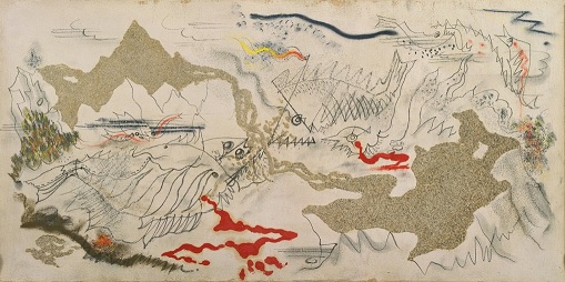 لوحة معركة الأسماك - أندريه ماسون 1926