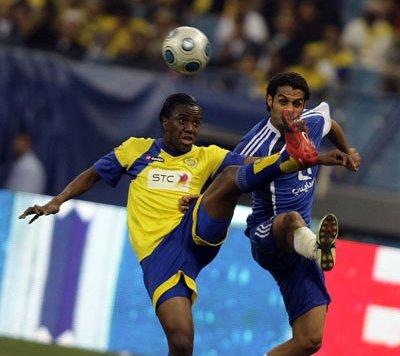 لقطة من مباراة النصر و الهلال