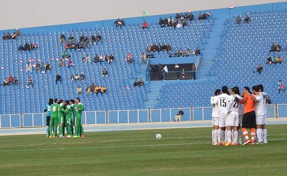 من احدى مباريات الدوري العراقي