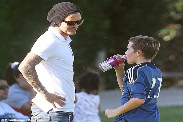 بروكلين برفقة والده