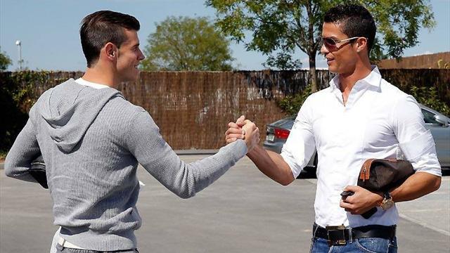 رونالدو برفقة غاريث بيل