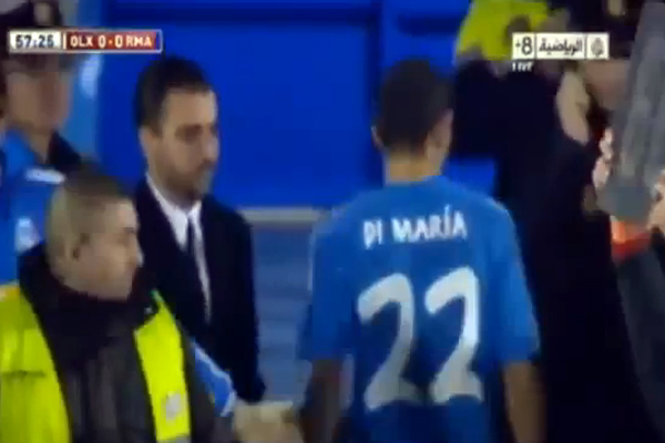 دي ماريا يتجه لغرفة الملابس رافضاً الجلوس على دكة البدلاء