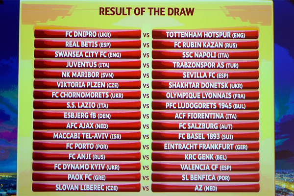قرعة دور الثاني والثلاثين من اليوروبا ليغ