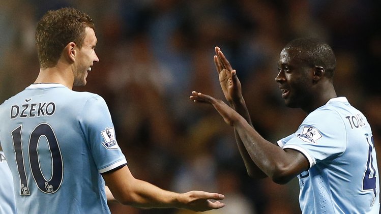 فرحة ليايا توريه وايدين زيكو بهدف العاجي في نيوكاسل