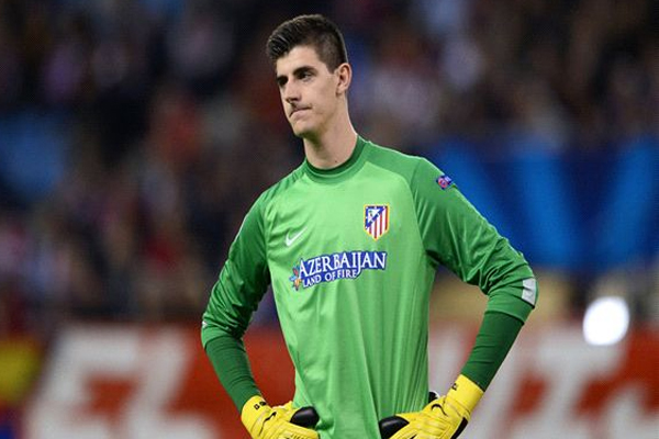 الحارس البلجيكي مارك تيبو نيكولا كورتوا حارس تشلسي الإنكليزي والمُعار لصفوف أتليتكو مدريد الإسباني