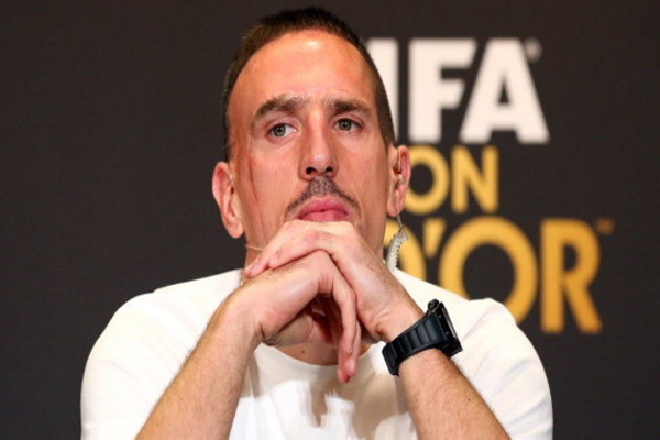 النجم الفرنسي فرانك ريبيري لاعب وسط بايرن ميونيخ الألماني لازال يشعر بالاحباط