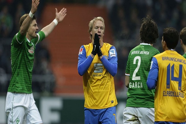 تعادل سلبي بين فيردر بريمن وبراونشفايغ