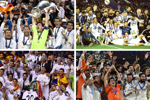 ريال مدريد يحقق رقم قياسي في عام 2014 برباعية تاريخية