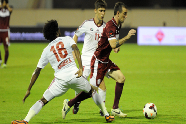 من مباراة الوحدة والشارقة 