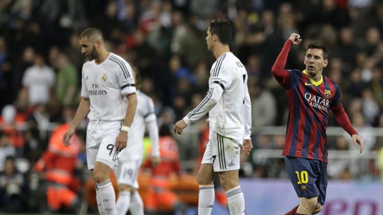 ميسي بطل موقعة البرنابيو بتسجيله ثلاثية في ريال مدريد