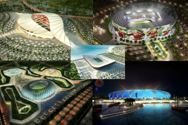 بعض من ملاعب قطر لاستضافة كأس العالم 2022