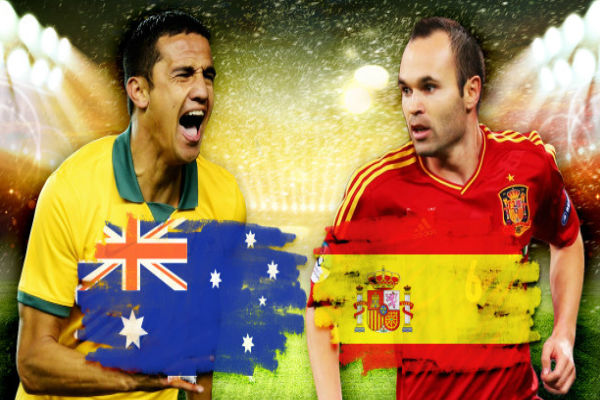 مباراة هامشية بين إسبانيا واستراليا في الجولة الأخيرة