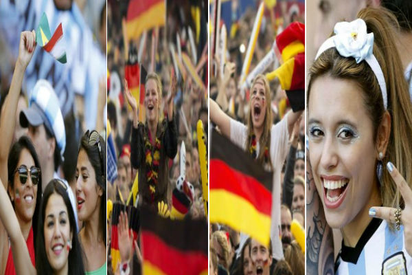 احتفالات أرجنتينية وحسناوات ألمانيا يؤازرن المانشافت والإيرانيات حاضرات بقوة