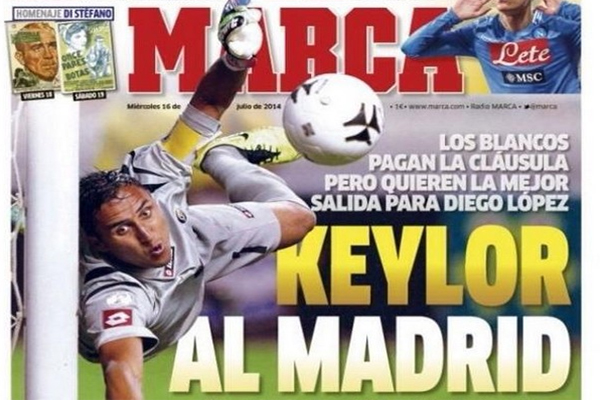 صورة ضوئية للصفحة الرئيسية للصحيفة 