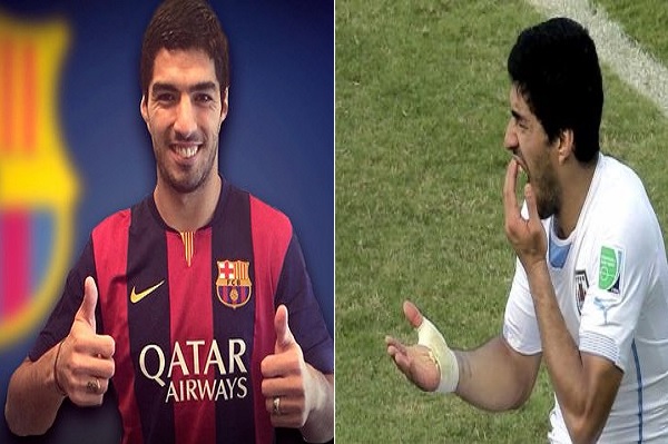 عضة سواريز توصله إلى برشلونة