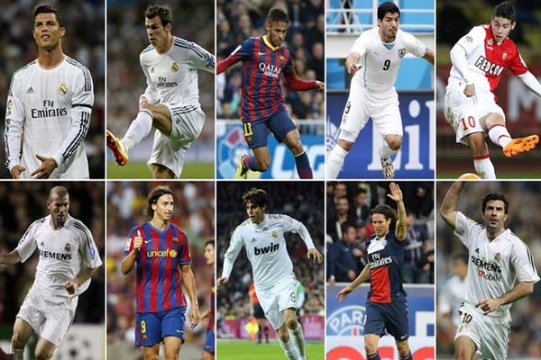 برشلونة والريال يهيمنان على الصفقات الأغلى في تاريخ انتقالات اللاعبين