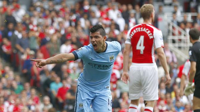 أغويرو افتتح التسجيل لمانشستر سيتي